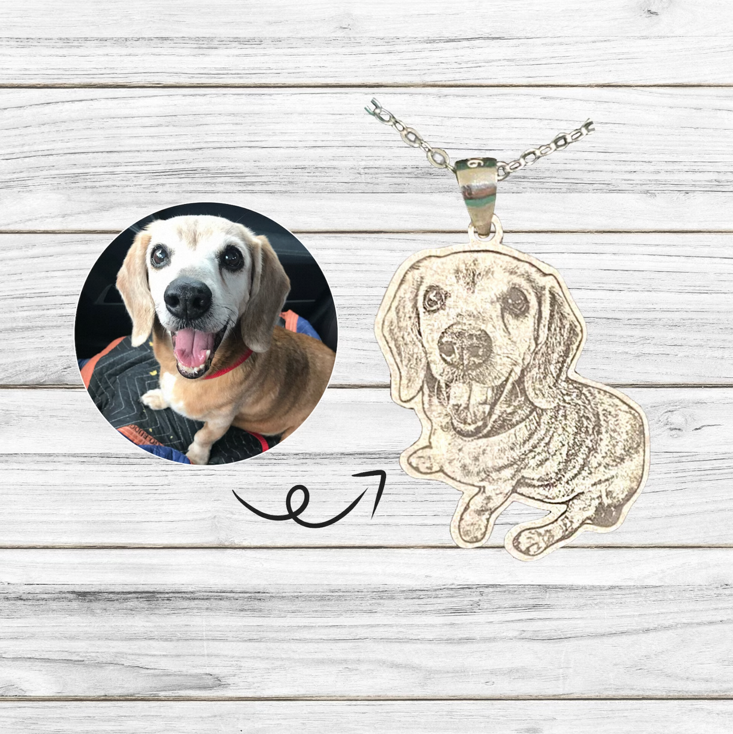 Personalized Pet Necklace in 925 Sterling Silver | Customize With Your Lovely Pet | Custom Pet Necklace | Best Mother's Day Gift