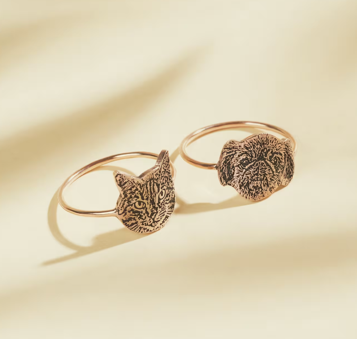 Custom Pet Portrait Ring • Your Pet Ring • Personalized Pet Ring • Cat Jewelry • Pet Lover Gift • Pet Memorial